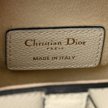 Christian Dior Grained Calfskin Mini Saddle Bag White 6 of 11