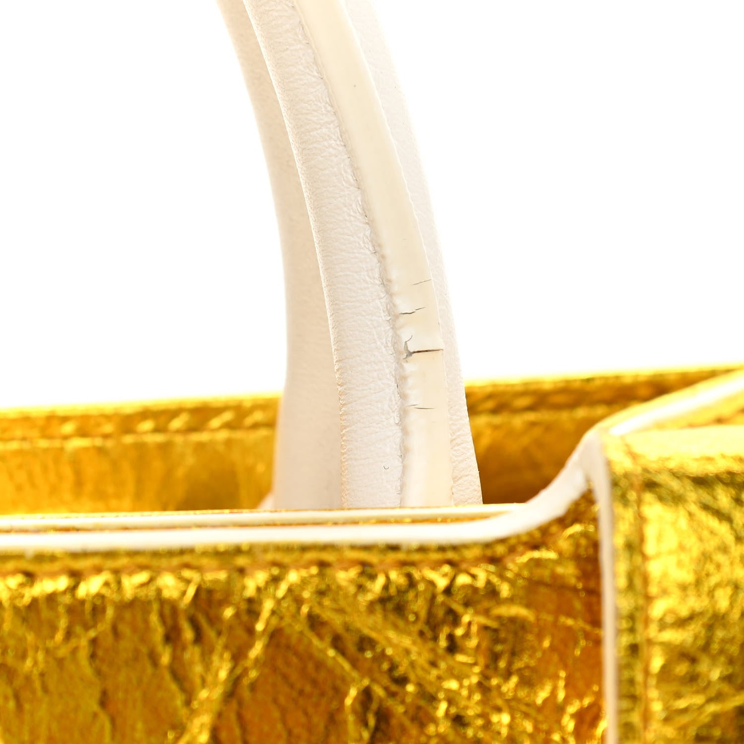 Christian Dior Metallic Calfskin Mini Diorever Flap Gold 14 of 15