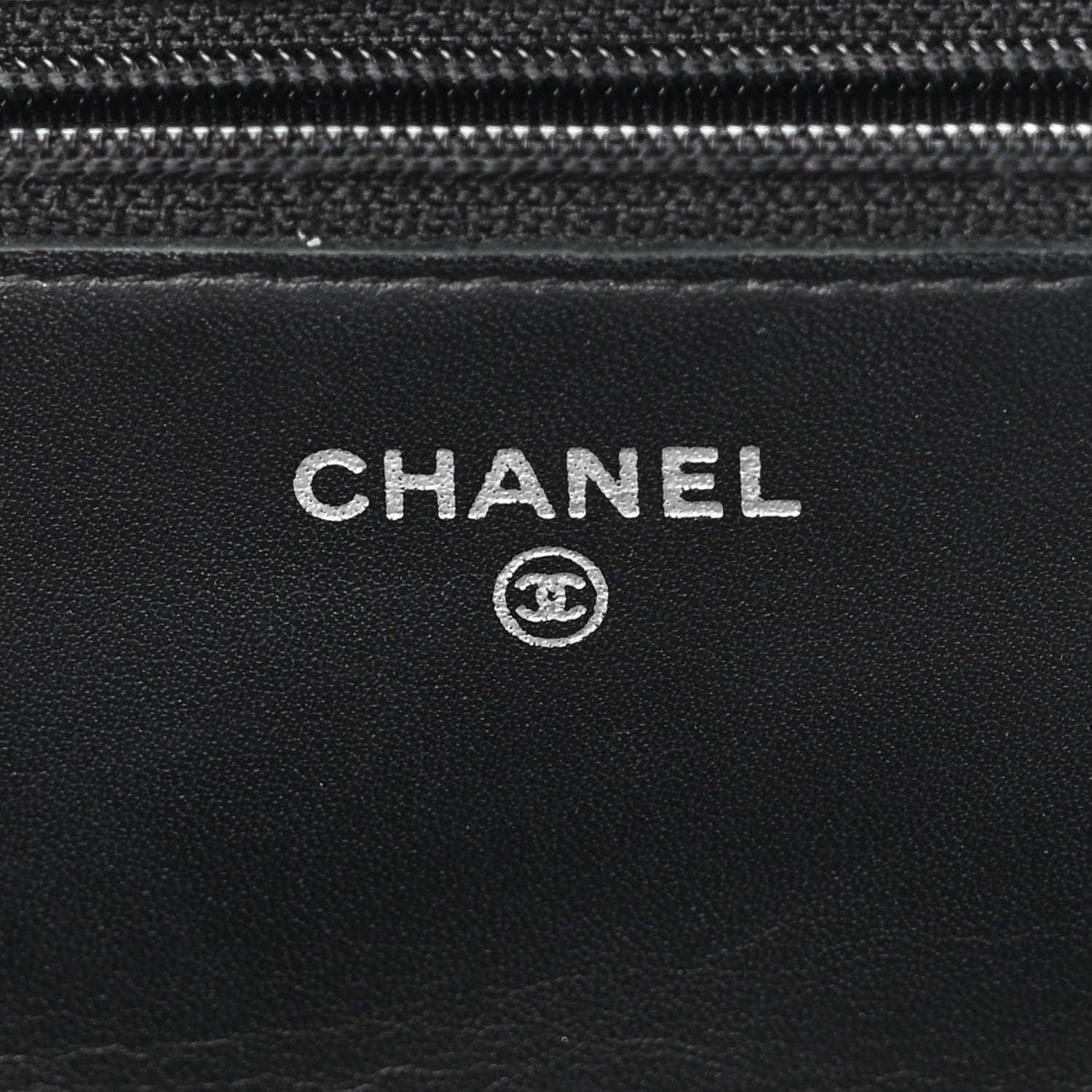 Chanel Patent Quilted Wallet On Chain WOC Black 6 of 13