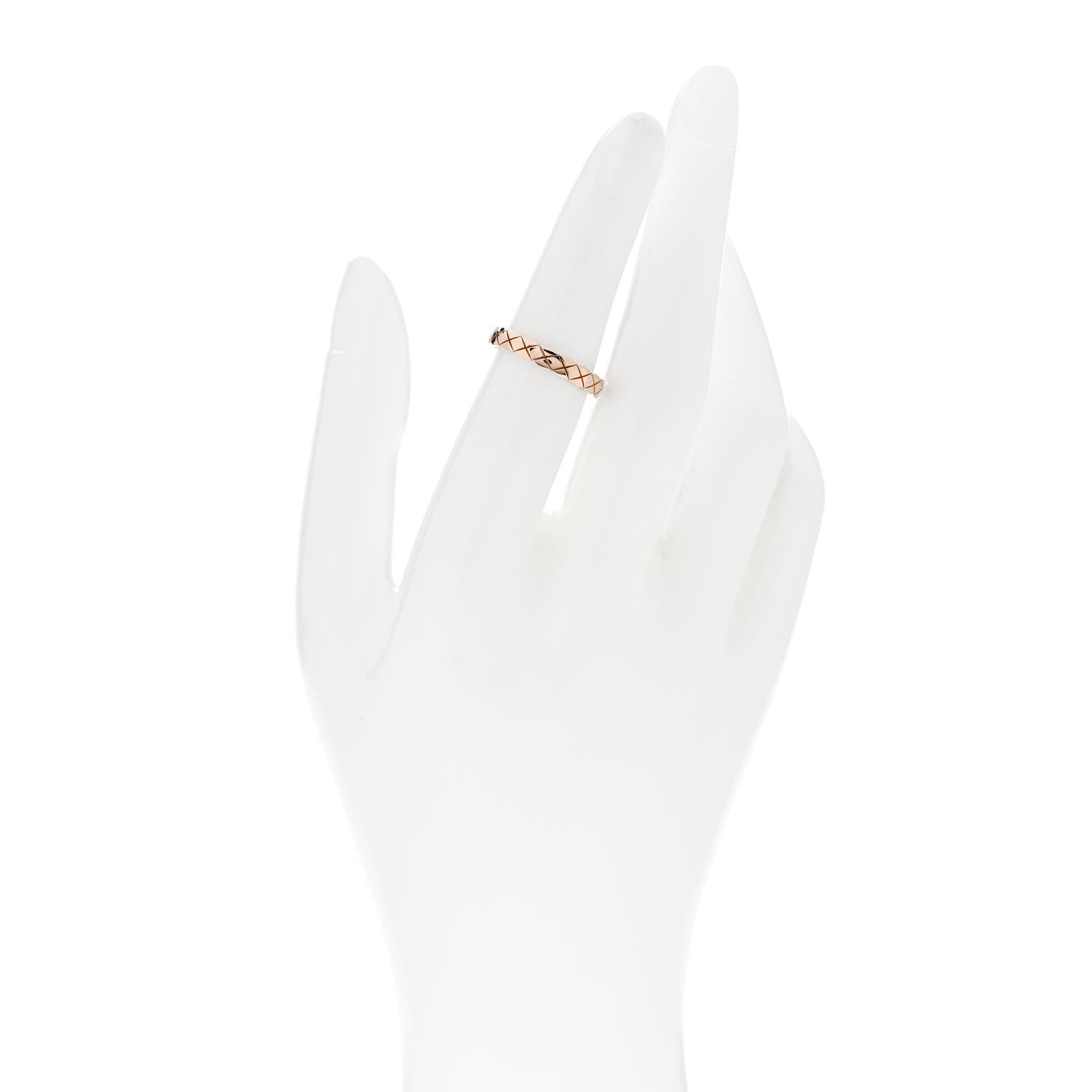 Chanel 18K Beige Gold Mini Coco Crush Ring 50 5.5 2 of 4