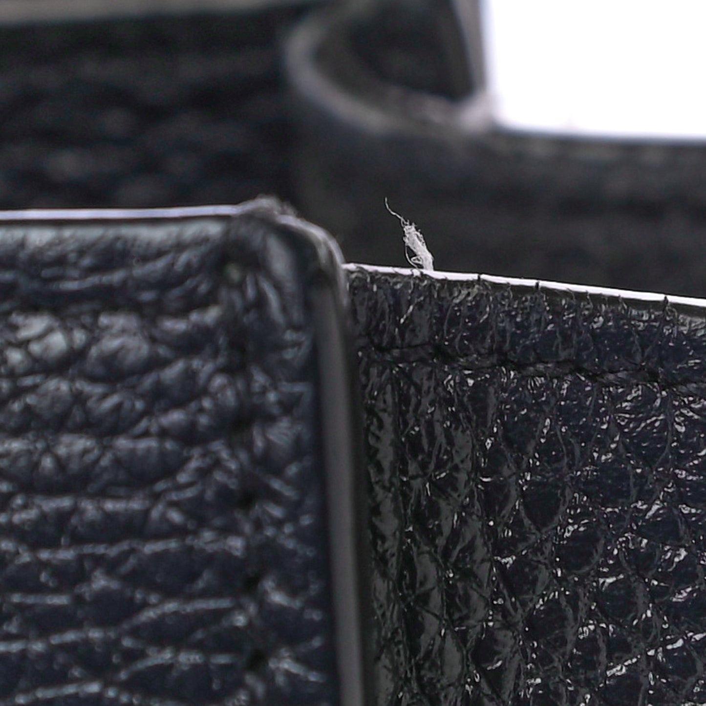 Drummed Calfskin Micro Luggage Midnight