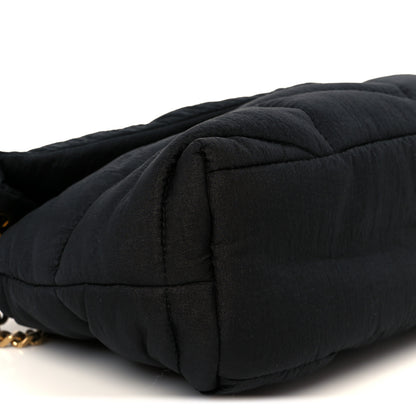 Saint Laurent Nylon Quilted Small Loulou Puffer Monogram Chain Satchel Black 9 of 10