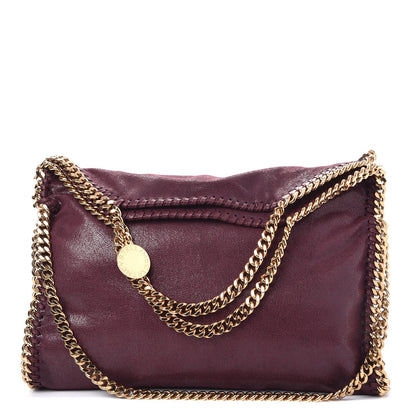 Stella McCartney Shaggy Deer Falabella Fold Over Tote Burgundy 1 of 7