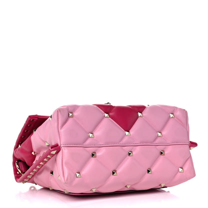 Valentino Garavani Nappa Medium Candystud Top Handle Bag Absolute Disco Pink 3 of 27