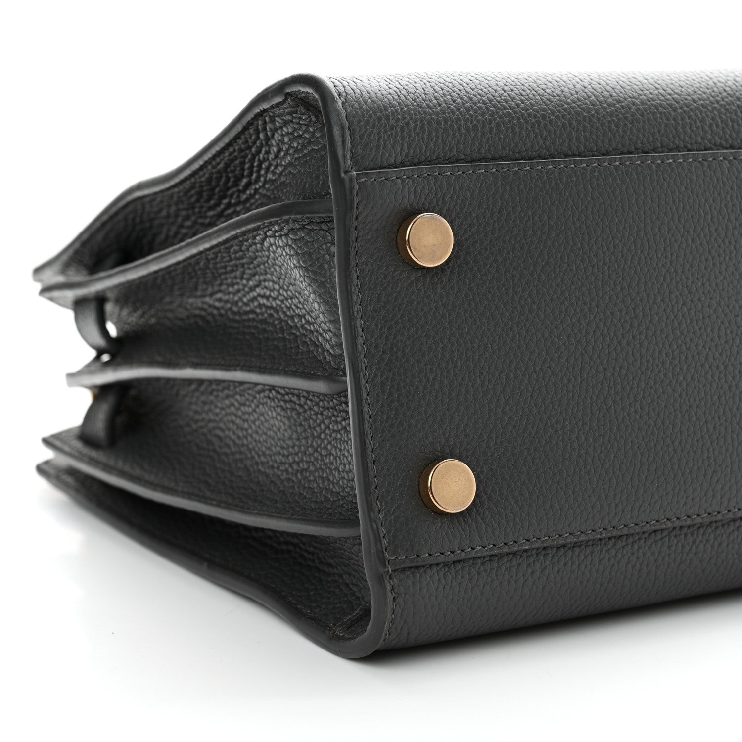 Saint Laurent Grained Calfskin Baby Sac De Jour Souple Storm 9 of 10