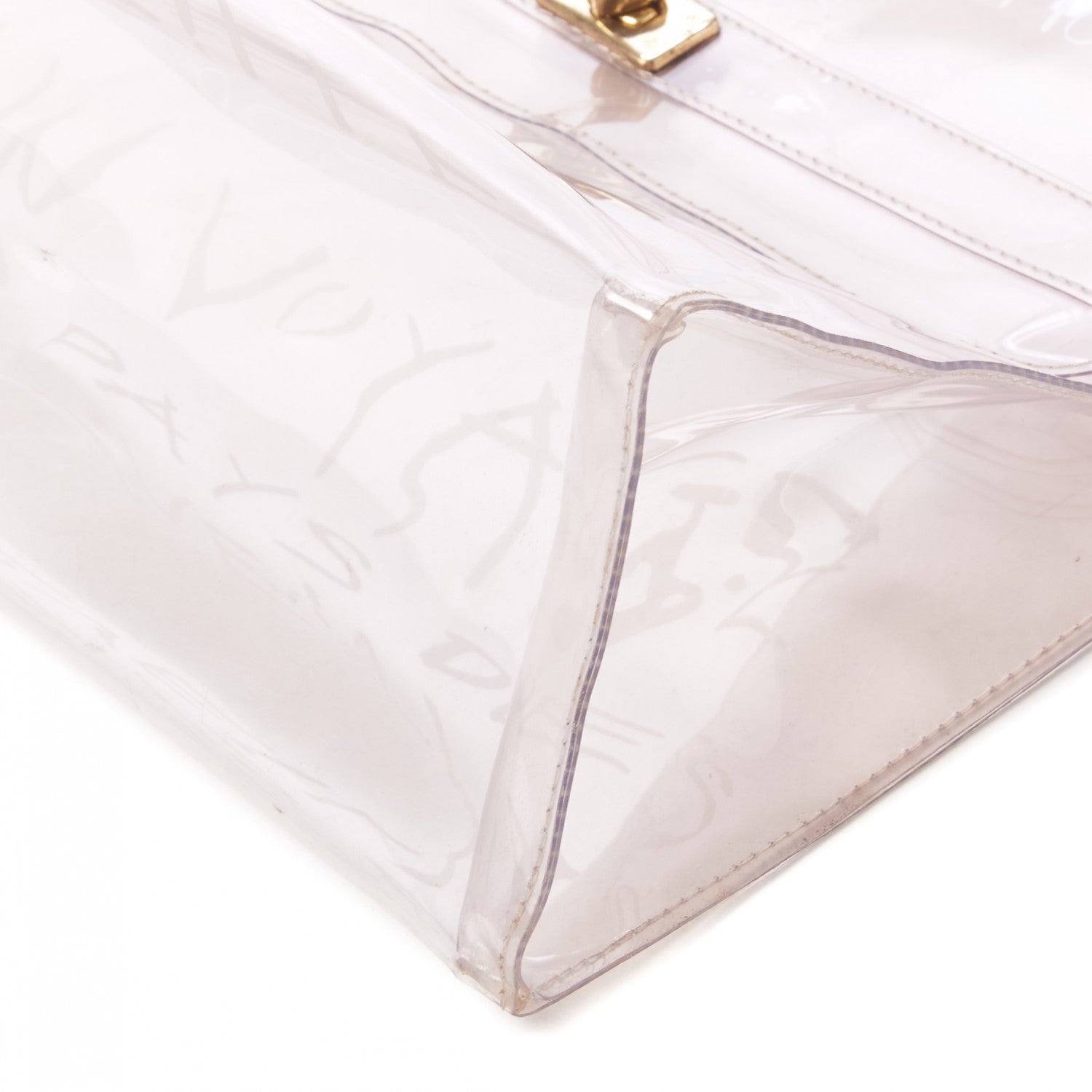 Hermes Vinyl Souvenir De L'Exposition Kelly Transparent 5 of 7