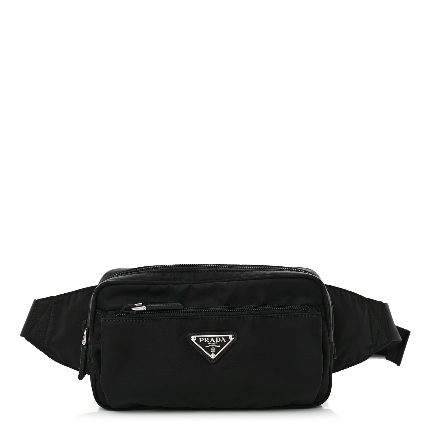 Re-Nylon Saffiano Belt Bag Black