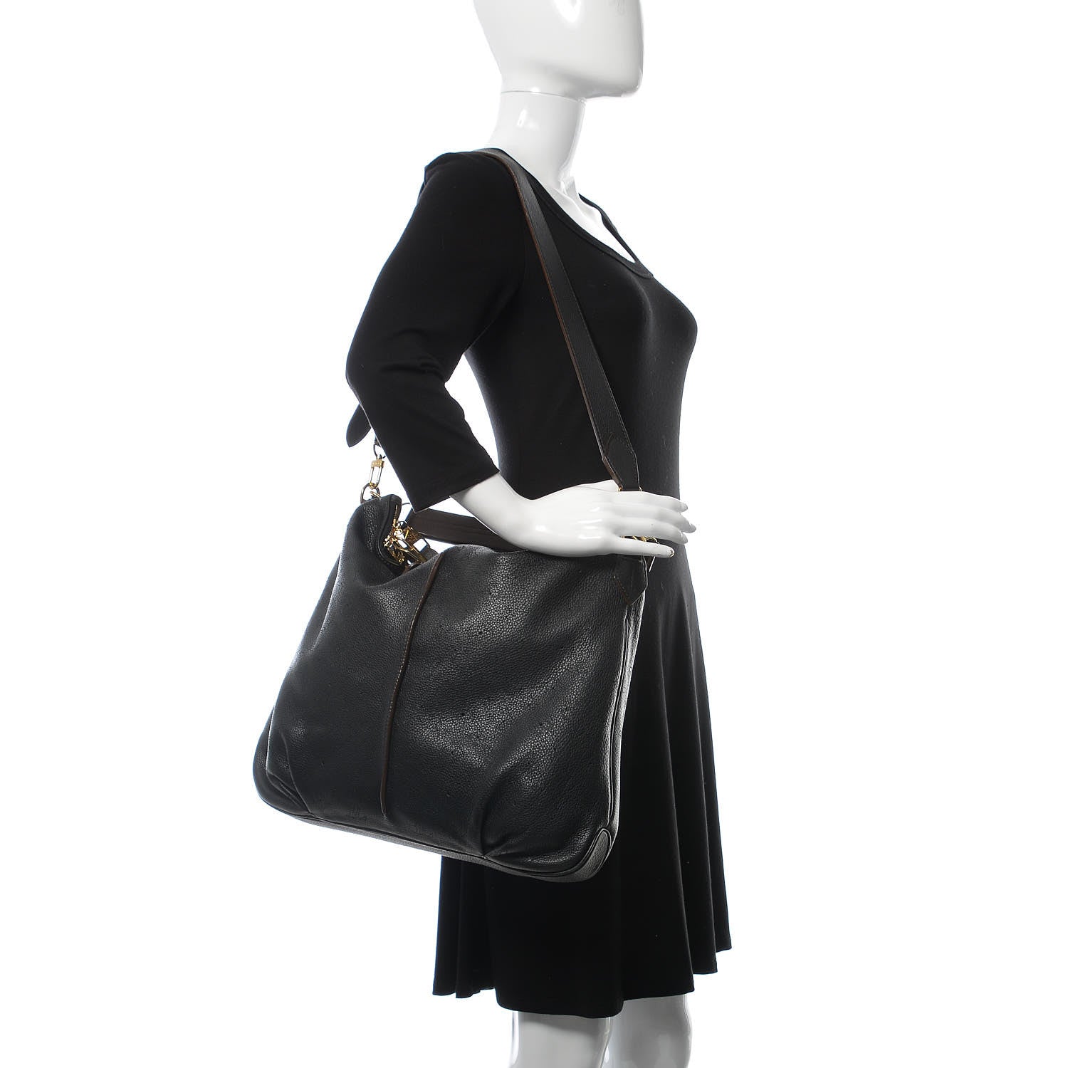 Louis Vuitton Mahina Selene MM Black 2 of 13