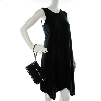 Valentino Garavani Nappa Small Rockstud Wristlet Clutch Black 2 of 7