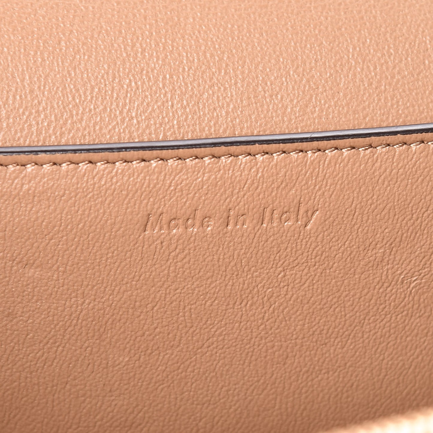 Shiny Smooth Calfskin Medium Frame Shoulder Bag Tan Optic White