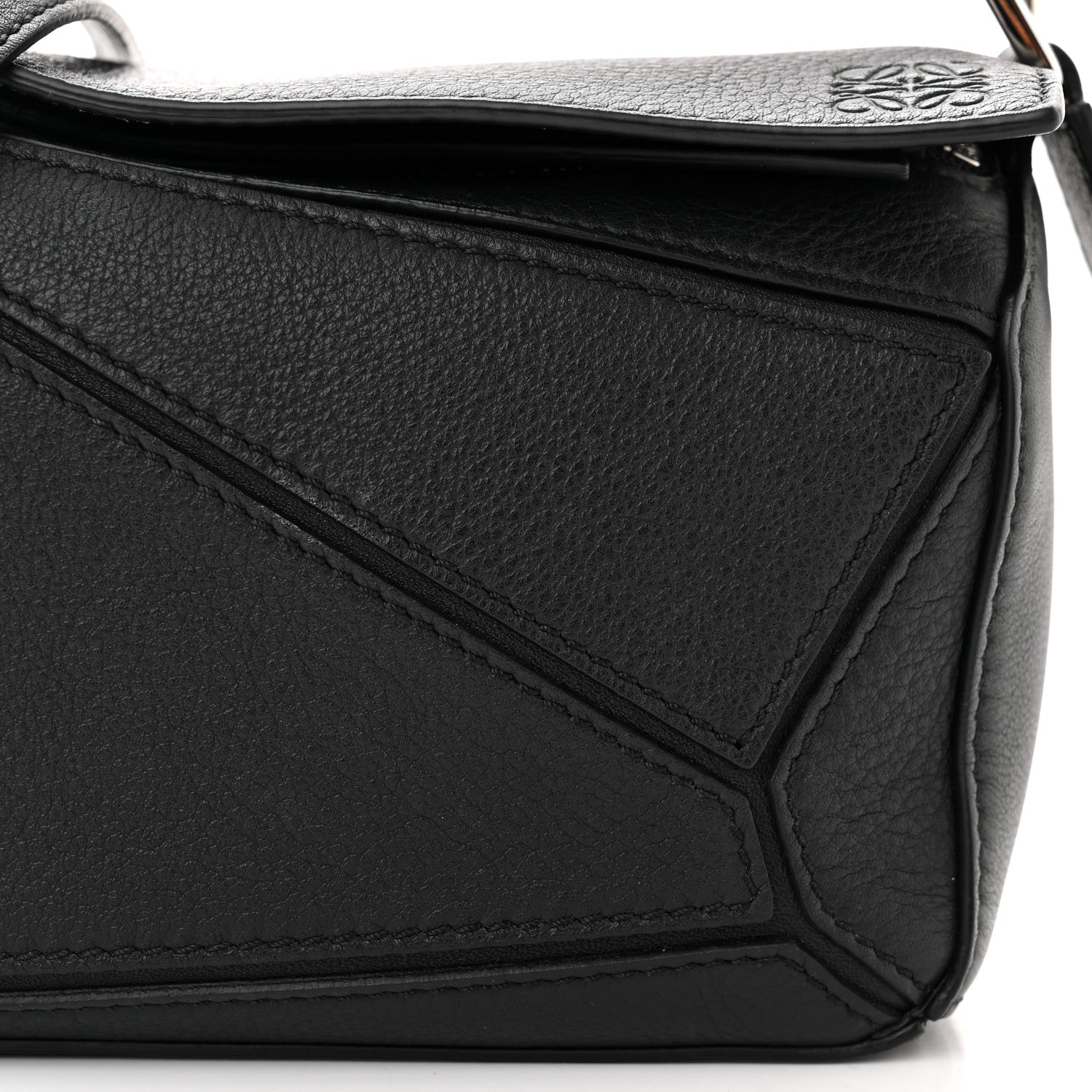 Loewe Calfskin Mini Puzzle Bag Black 8 of 10