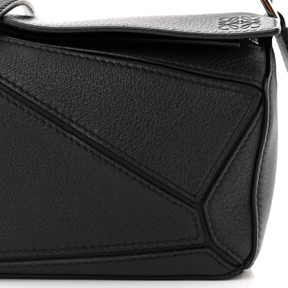Loewe Calfskin Mini Puzzle Bag Black 8 of 10
