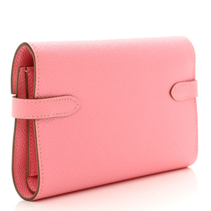 Hermes Epsom Medium Kelly Wallet Rose Confetti 3 of 8