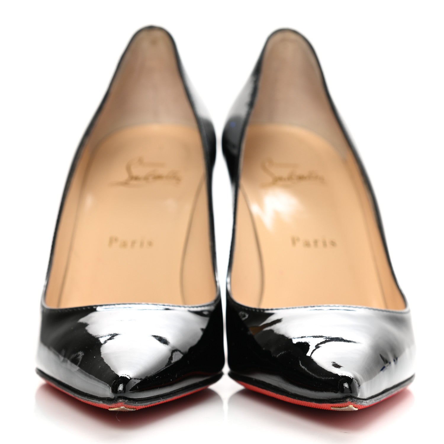 Christian Louboutin Patent Decollete 554 85 Pumps 37 Black 2 of 10