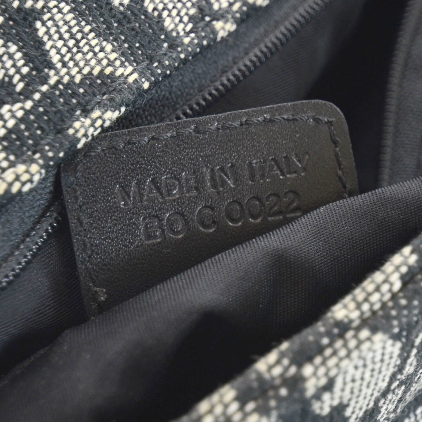 Canvas Diorissimo Tote Black