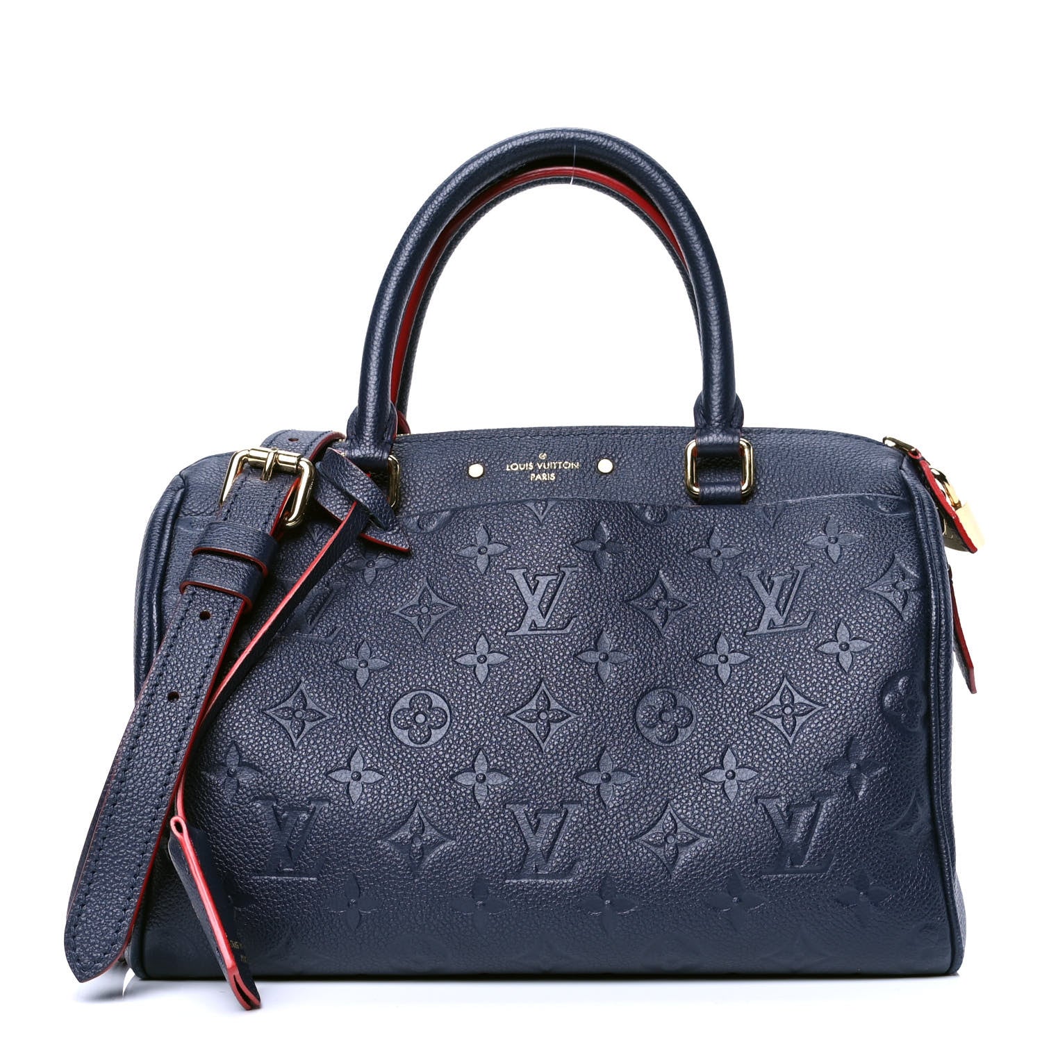 Louis Vuitton Empreinte Speedy Bandouliere 25 NM Marine Rouge 1 of 6