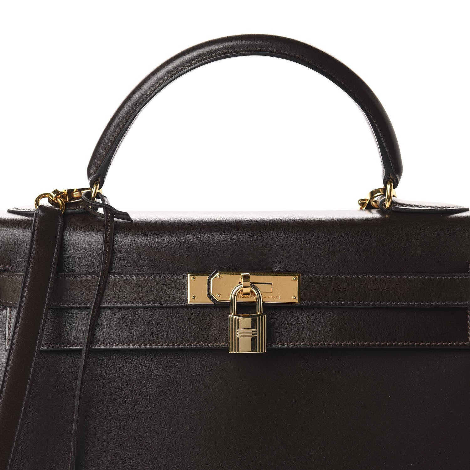 Hermes Box Kelly Sellier 32 Chocolate 8 of 18