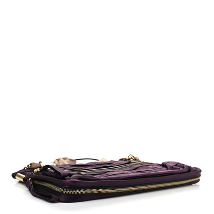 Lanvin Satin Amalia Medium Shoulder Bag Violet 5 of 11