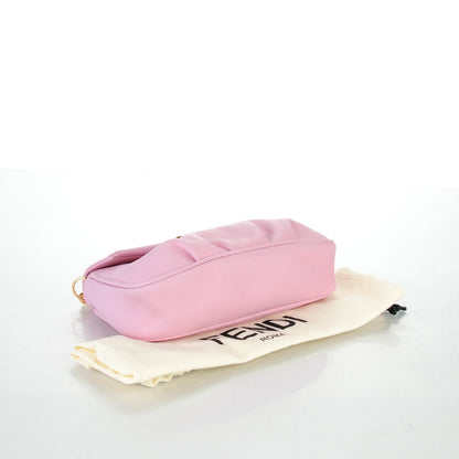 Fendi Vitello Flamingo Enamel Fendista Pouchette Crossbody Lavanda 4 of 7