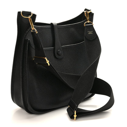 Hermes Taurillon Clemence Evelyne III PM Black 3 of 10