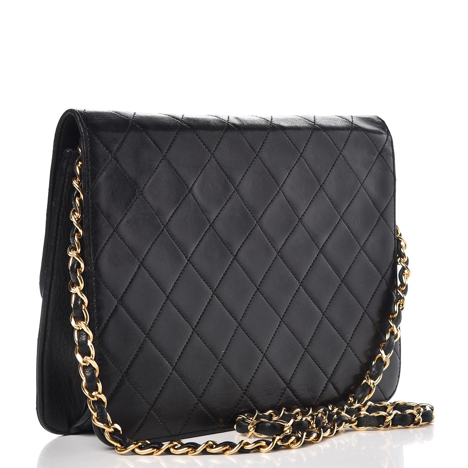 Chanel Lambskin Quilted Small Single Flap Black 3 of 9