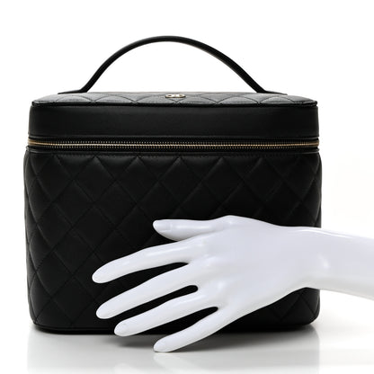 Chanel Caviar Quilted Large Vanity Pouch Black 2 of 8