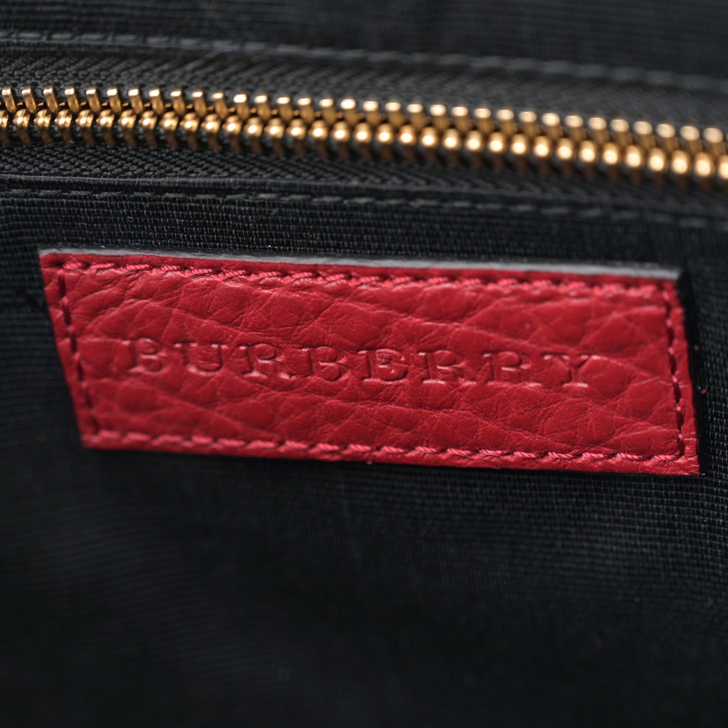 Heritage Grain Check Embossed Small Orchard Bowling Bag Military Red