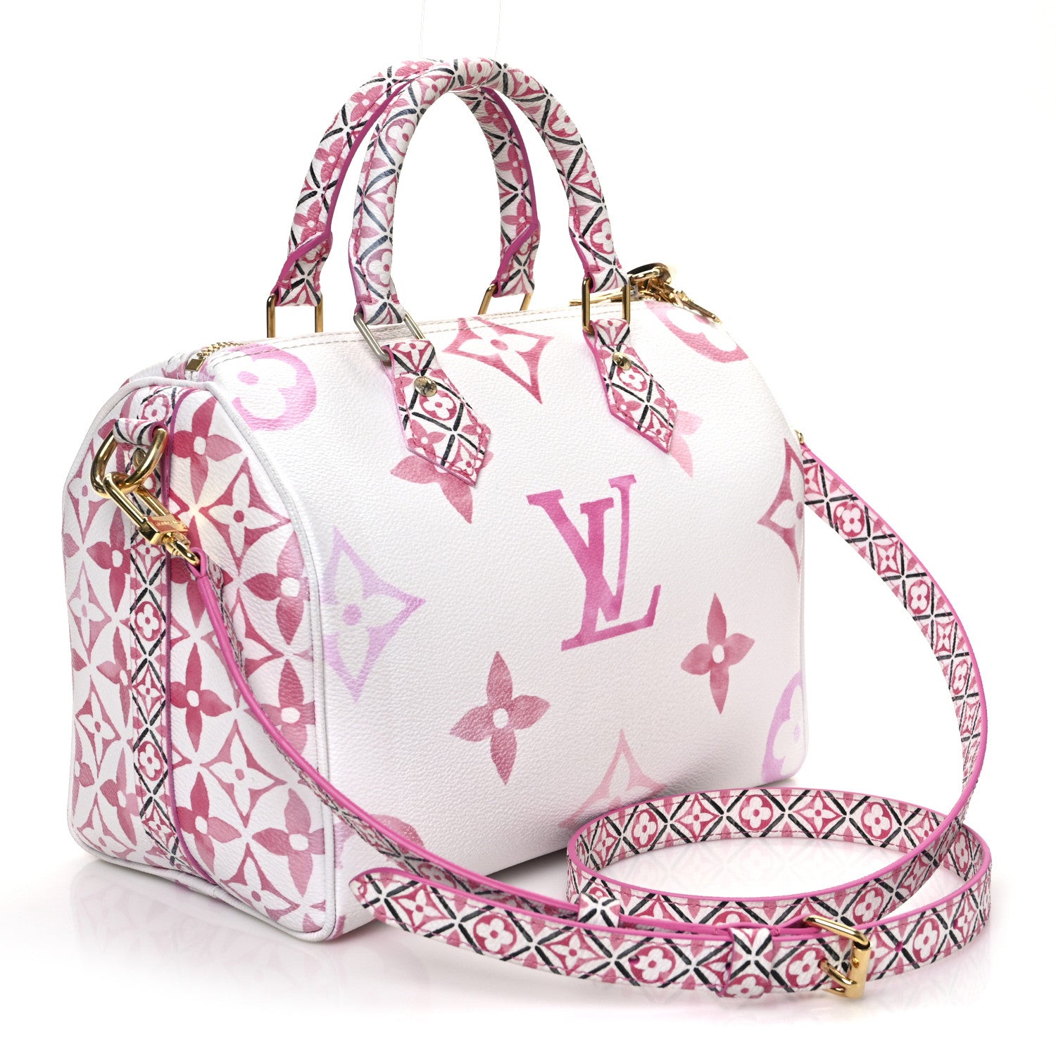 Louis Vuitton Monogram Giant By The Pool 2.0 Speedy Bandouliere 25 Rose 3 of 15