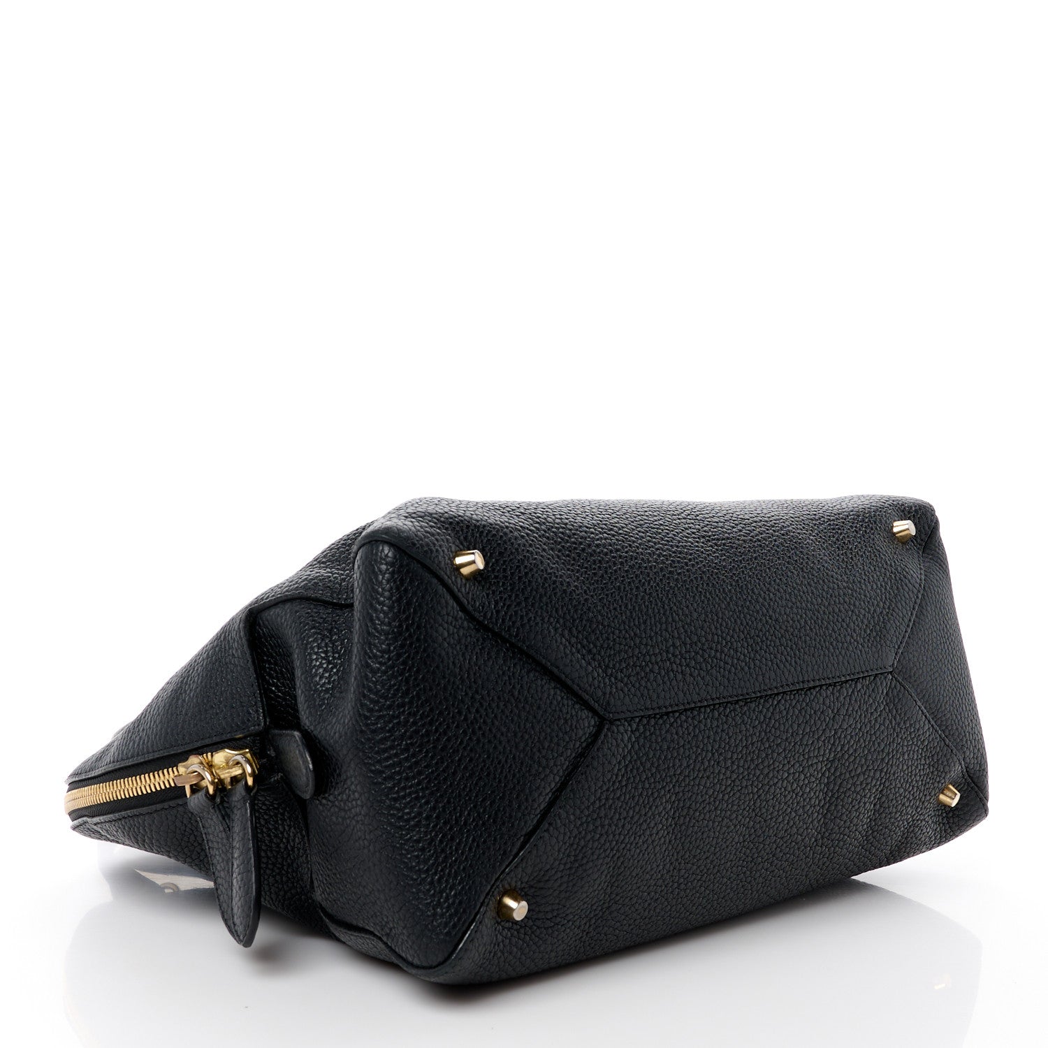Burberry London Grainy Calfskin Small Greenwood Bowling Bag Black 4 of 15