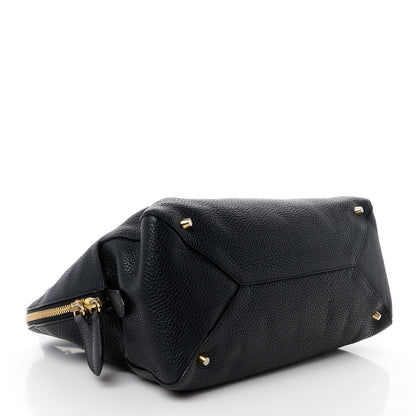 Burberry London Grainy Calfskin Small Greenwood Bowling Bag Black 4 of 15