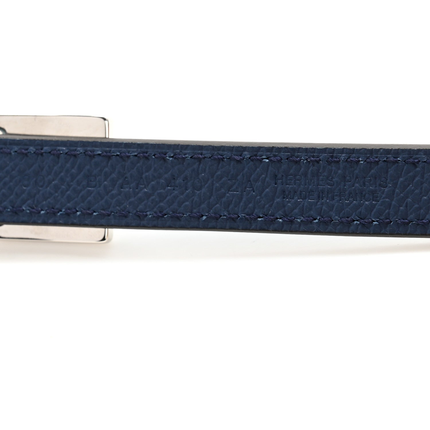 Hermes Epsom Swift 13mm Lucky 15 Belt 80/32 Turquoise Bleu Indigo 6 of 8