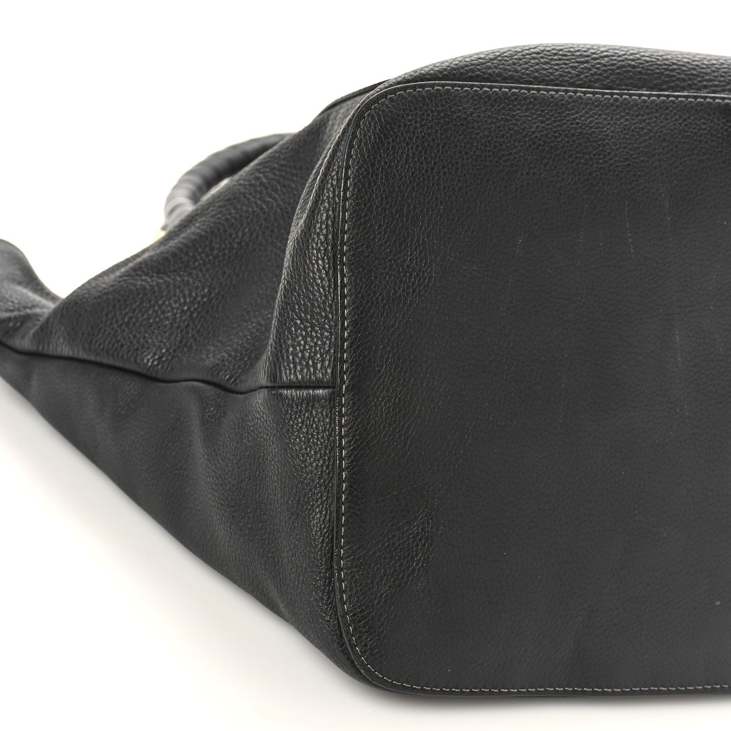 Calfskin Large New Marcie Tote Black
