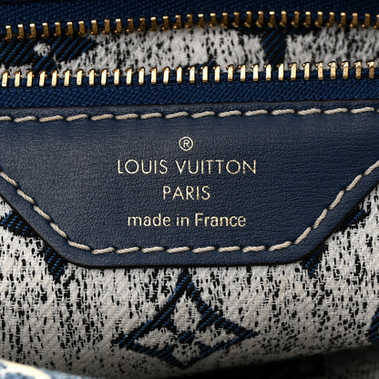 Louis Vuitton Monogram Jacquard Denim Speedy Bandouliere 25 Bleu 6 of 10