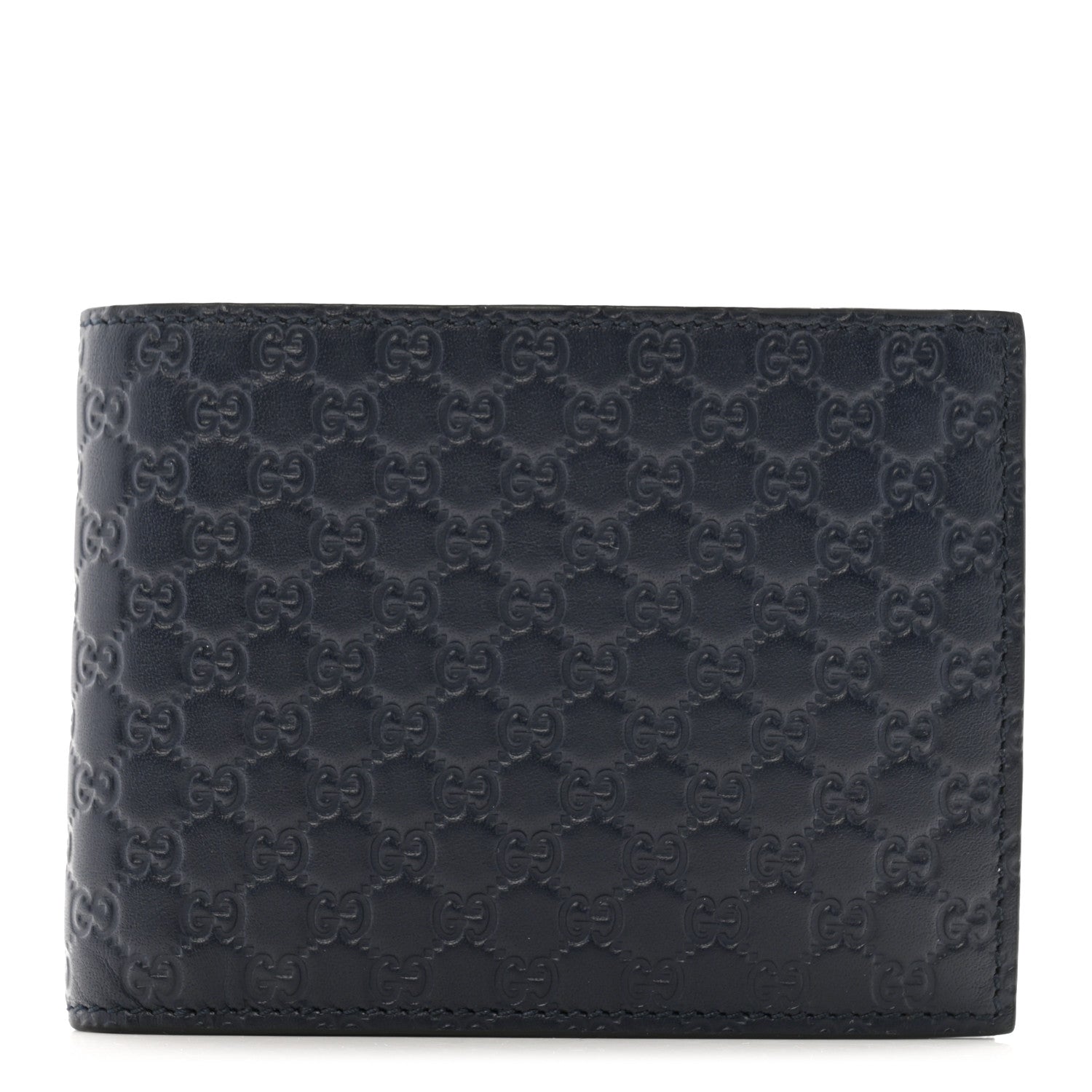 Gucci Microguccissima Bi-Fold Wallet Navy 1 of 12
