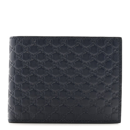 Gucci Microguccissima Bi-Fold Wallet Navy 1 of 12