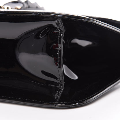 Valentino Garavani Patent Monochrome Large Glam Lock Rockstud Flap Black 9 of 10