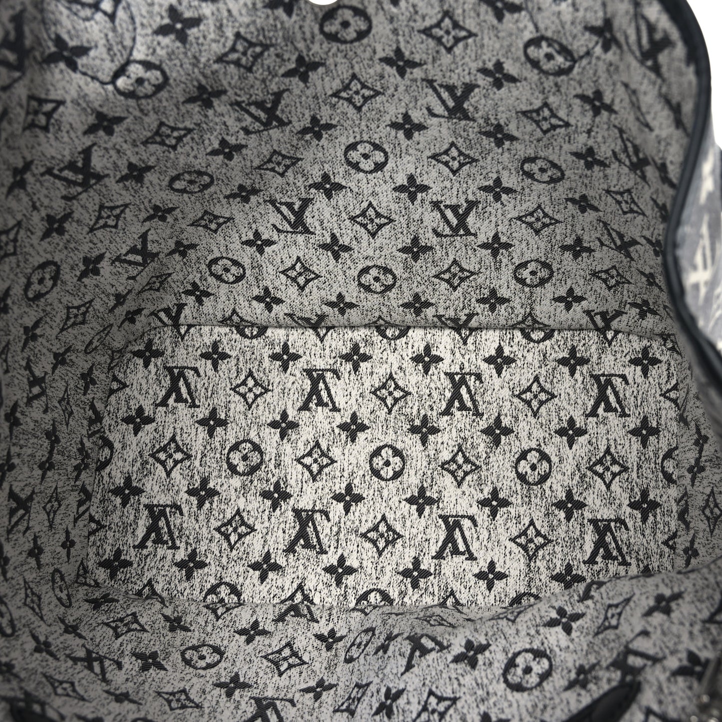 Denim Monogram Jacquard Neverfull MM Grey