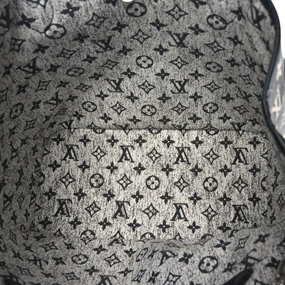 Louis Vuitton Denim Monogram Jacquard Neverfull MM Grey 6 of 9