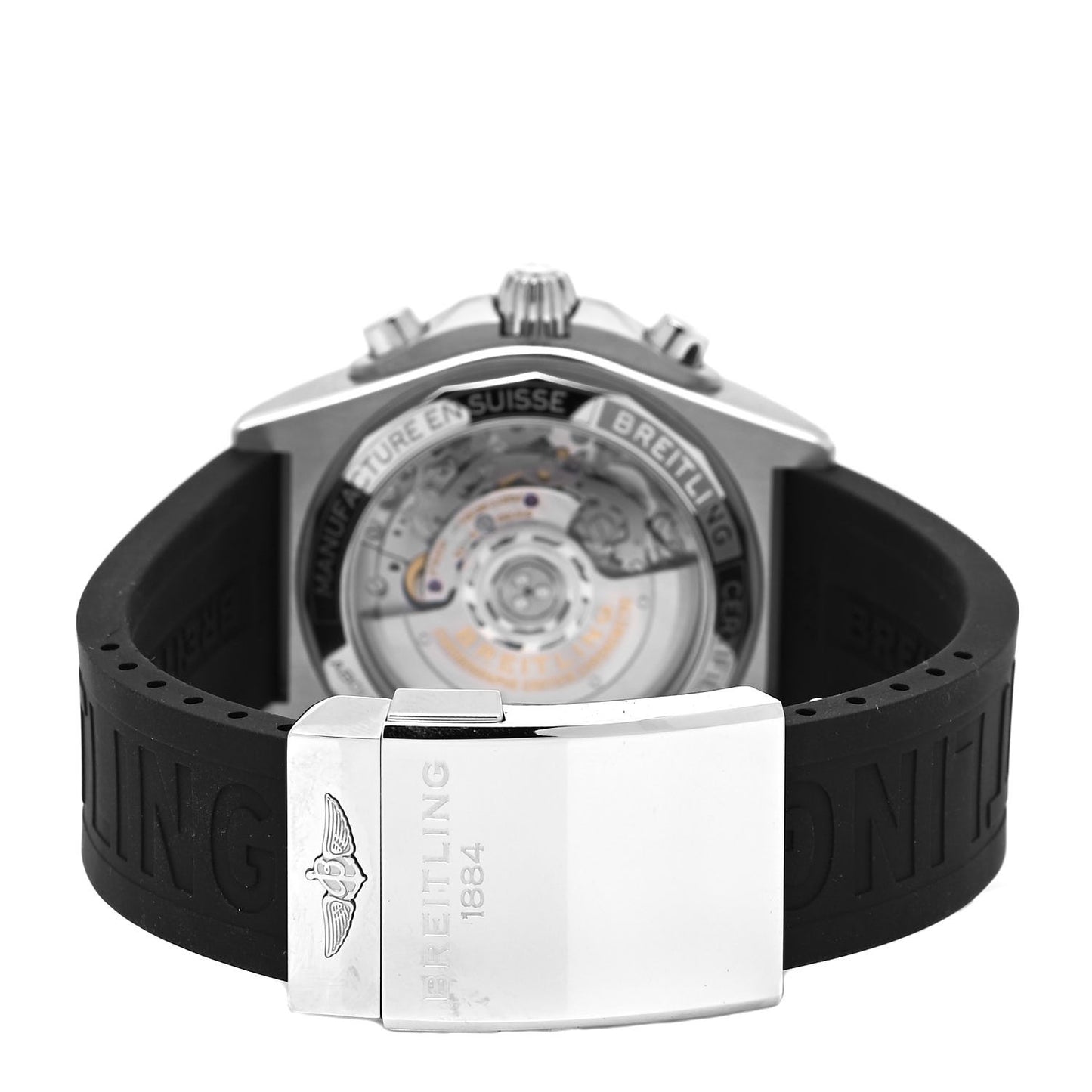 Stainless Steel Rubber 42mm Chronomat B01 Automatic Watch AB0134