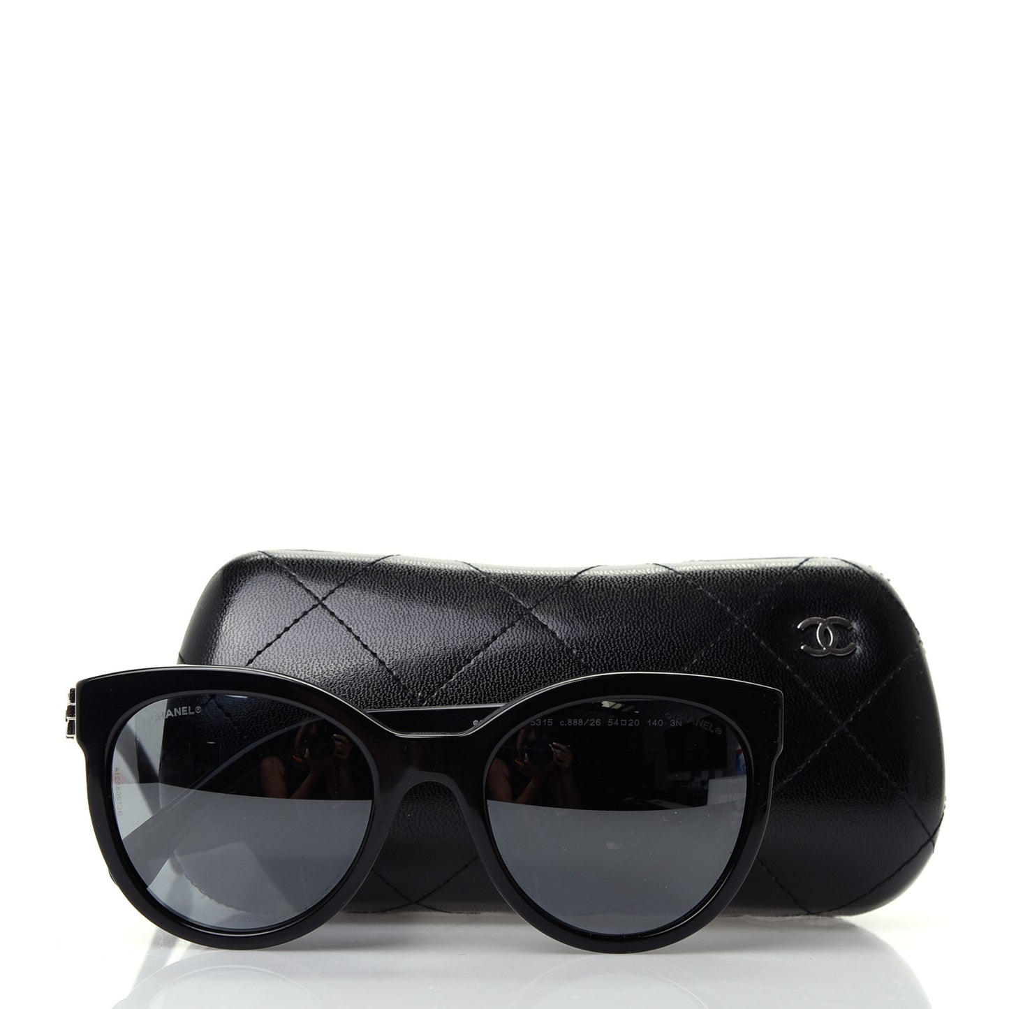 Pantos Signature CC Sunglasses 5315 Black