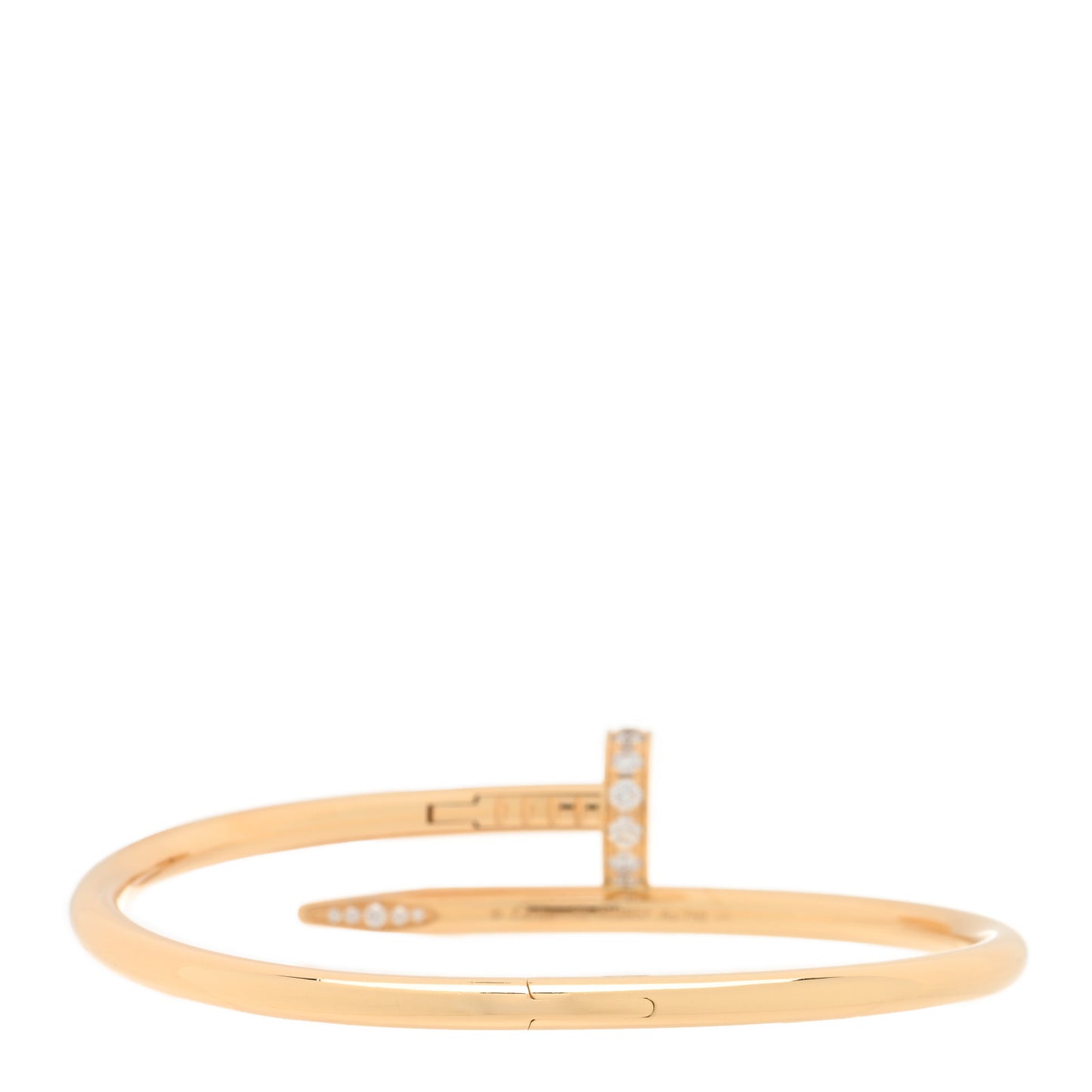 18K Yellow Gold Diamond Juste Un Clou Bracelet 16