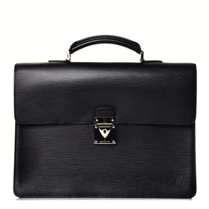 Louis Vuitton Epi Robusto 1 Compartment Briefcase Black 1 of 7