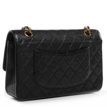 Chanel Caviar Quilted Medium Double Flap Black 3 of 8