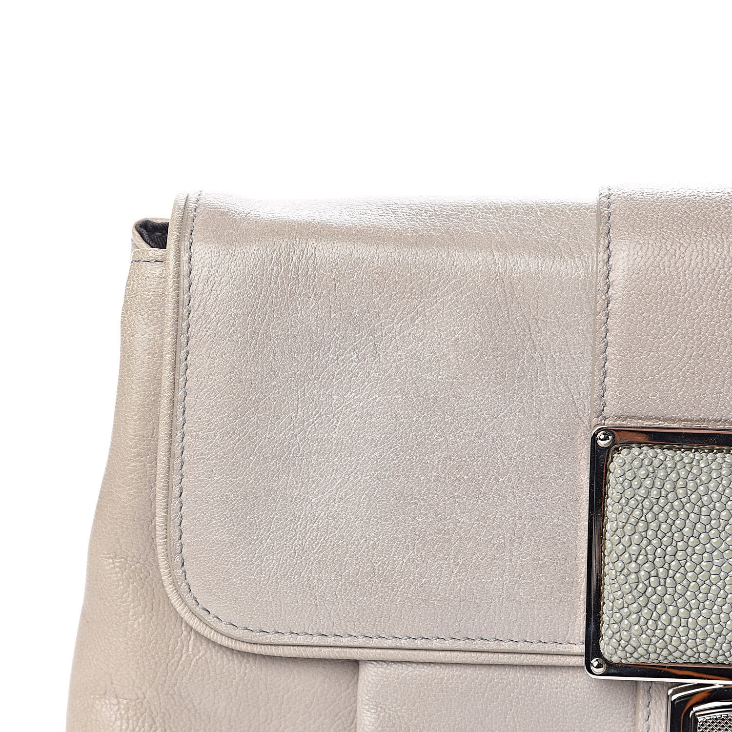 Balenciaga Chevre Stingray Clutch Grey 10 of 13
