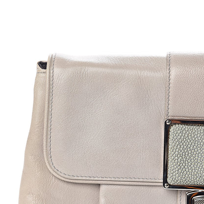 Balenciaga Chevre Stingray Clutch Grey 10 of 13