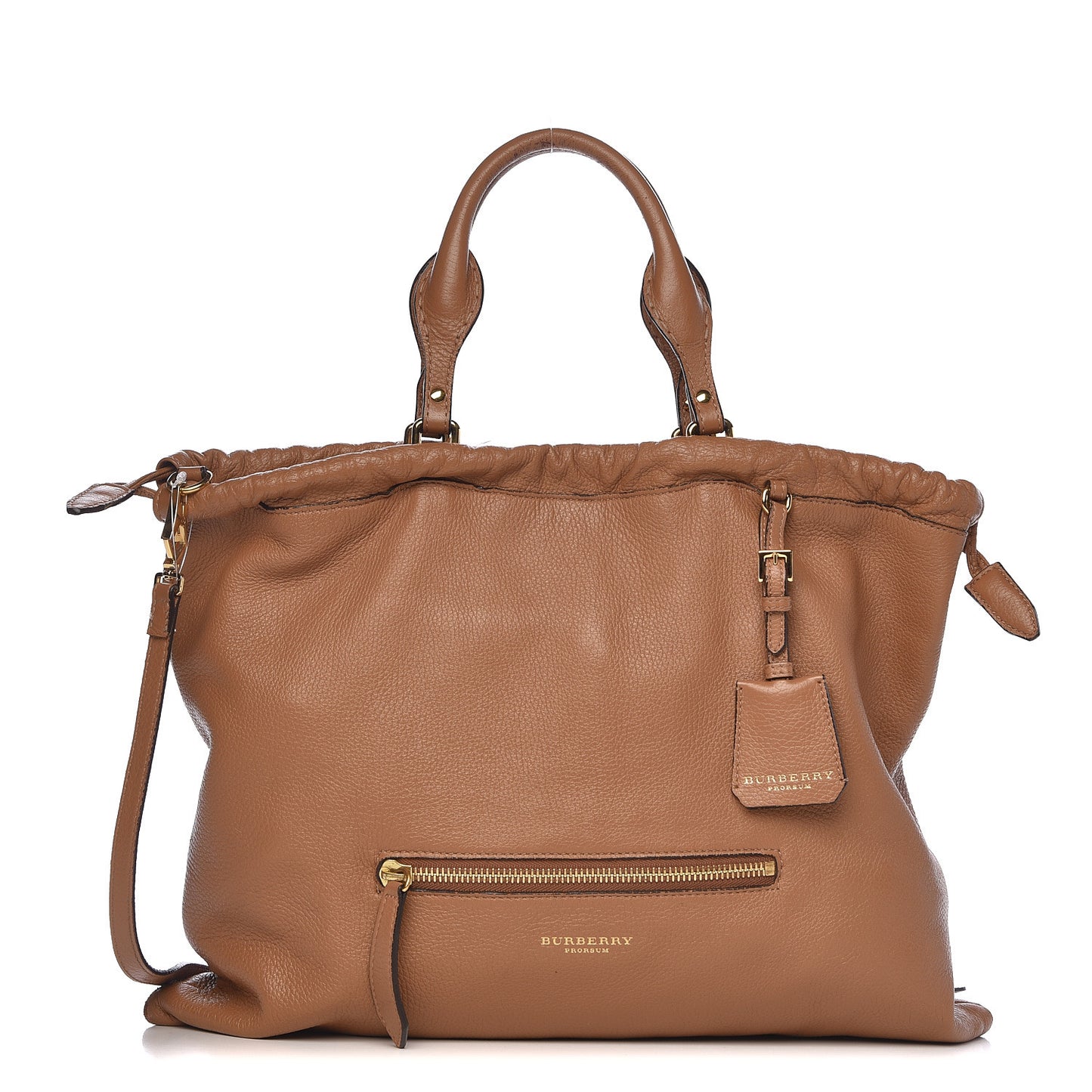 Prorsum Deerskin Big Crush Tote Fudge
