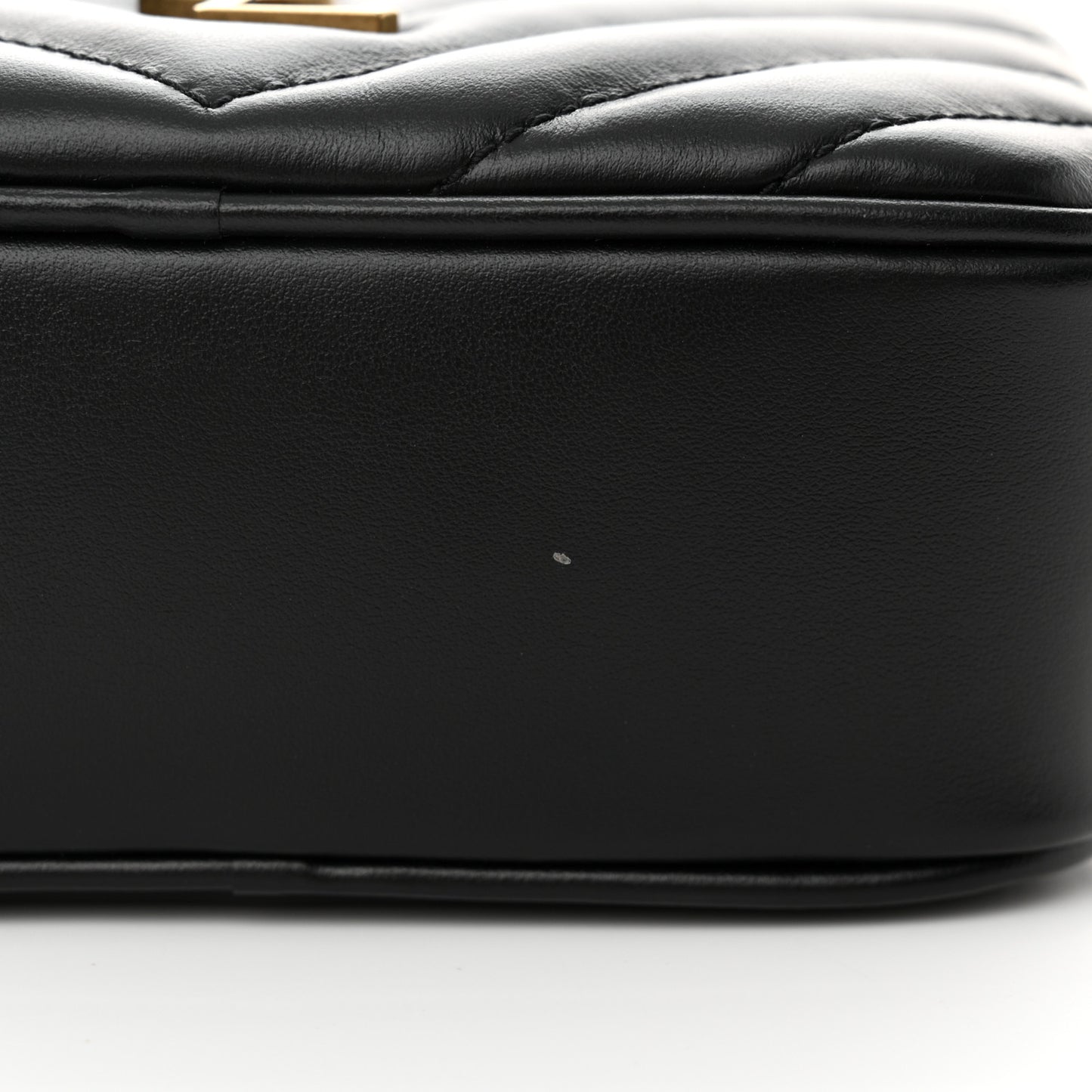 Calfskin Matelasse Monogram Lou Belt Bag Black