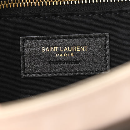 Saint Laurent Suede Monogram Medium Niki Chain Satchel Light Beige 6 of 9