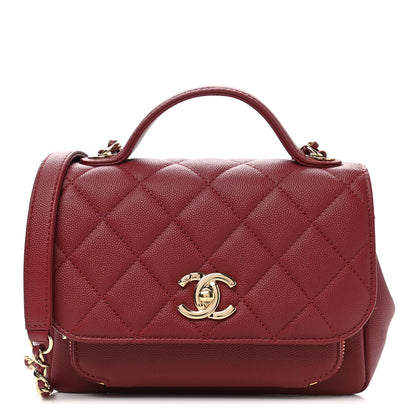 Chanel Caviar Quilted Mini Business Affinity Flap Burgundy 1 of 10