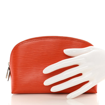 Louis Vuitton Epi Cosmetic Pouch Piment 2 of 11